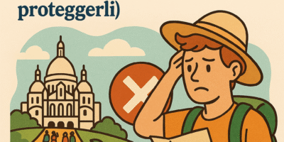 “Turisti in fila in una destinazione sovraffollata”