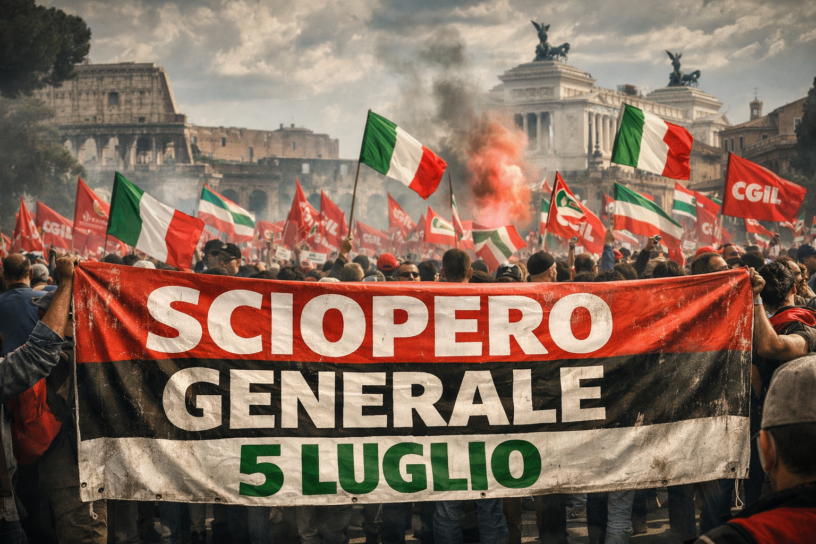 Il 5 luglio 2026 l’Italia si ferma per uno sciopero