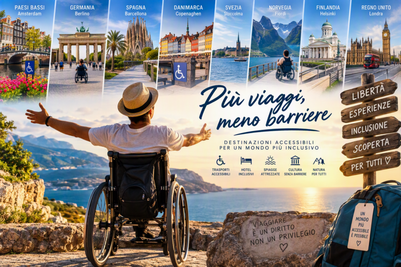 C'è un momento che chiunque ami viaggiare conosce bene: quello in cui si parte e il mondo sembra improvvisamente più grande. Per molte persone paraplegiche, però, quel momento arriva spesso accompagnato da una domanda che nessuno dovrebbe essere costretto a porsi: riuscirò davvero ad arrivarci? Eppure qualcosa sta cambiando. Sempre più destinazioni stanno abbattendo ostacoli fisici e culturali, rendendo il viaggio un diritto concreto e non un privilegio per pochi.